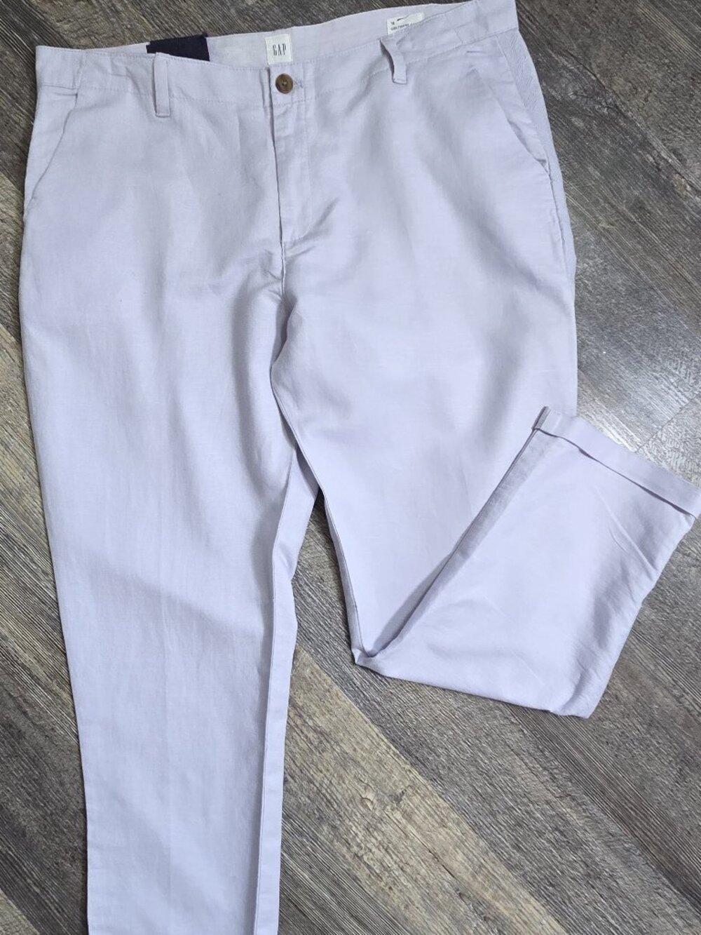Gap Lavender Girl Friend Chino Pants Cuffed-bottom Size 16 New